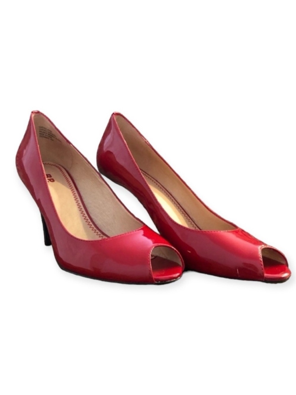 New B.P Patent Leather Red Heels